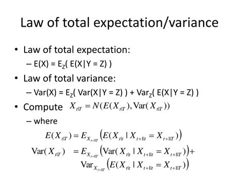 total law of expectation|law of total variance example.